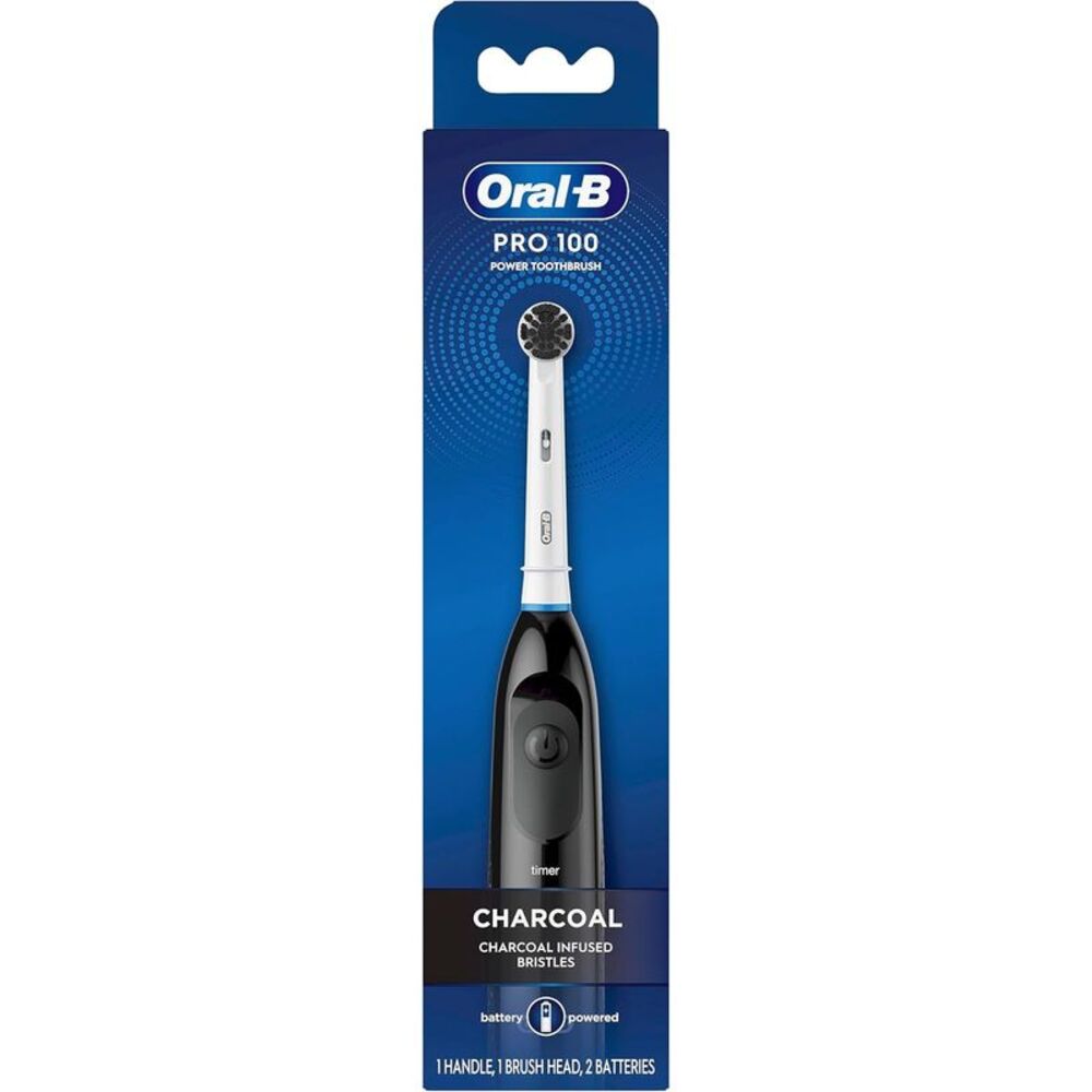 Oral-B Clinical Charcoal Battery Electric Toothbrush, Black